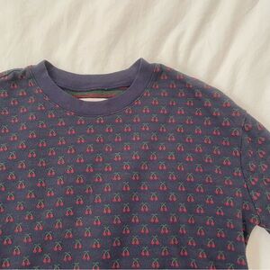 (NWOT) Madewell Cherry Jacquard Top